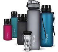 720°DGREE Botella de agua uberBottle - 1 litro, 1l, 1000ml | Novedosa botella deportiva | Sin BPA | Para niños, fitness, bicicleta, deportes, fútbol, guardería, escuela, pequeños, antigoteo