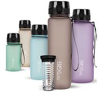 720°DGREE Botella de agua uberBottle - 1 litro, 1l, 1000ml | Novedosa botella deportiva | Sin BPA | Para niños, fitness, bicicleta, deportes, fútbol, guardería, escuela, pequeños, antigoteo