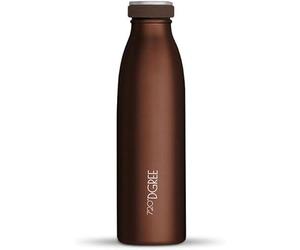 720°DGREE Botella isotérmica de acero inoxidable "milkybottle" - 500 ml, rojo | Perfecta para niños, deporte y escuela | Aislamiento de