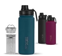 720°DGREE Botella Térmica “noLimit” + Infusor de frutas - 530ml - Acero inoxidable, A prueba fugas, Para bebidas con gas, Tapón rosca -Ideal para niños, escuela, oficina, deporte, exterior