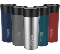 720°DGREE Taza Termo Café 350ml “PleasureToGo 2.0“ - 3 Tamaños, Sin BPA, Prueba Fugas, Doble Pared, Aislado Vacío, 360°-Tapa - Vaso Térmico Acero Inoxidable para llevar - Bebida 5h caliente, 10h frío