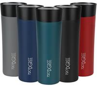 720°DGREE Taza Termo Café 460ml “PleasureToGo 2.0“ - 3 Tamaños, Sin BPA, Prueba Fugas, Doble Pared, Aislado Vacío, 360°-Tapa - Vaso Térmico Acero Inoxidable para llevar - Bebida 6h caliente, 12h frío
