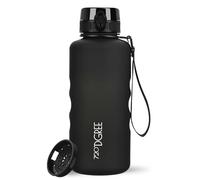 720°DGREE uberBottle - Botella de agua (2 L, sin BPA, con colador, sin BPA, escala de motivación, correa extraíble, estanqueidad, ligera, Tritan, botella deportiva, botella de agua para universidad,