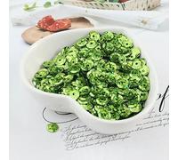 720 piezas/paquete de lentejuelas de 6 mm, holograma 3D de PVC, copa redonda, lentejuelas, para costura, manualidades de boda, disfraces, álbumes de recortes, accesorios, verde claro