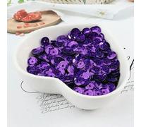 720 piezas/paquete de lentejuelas de 6 mm, holograma 3D de PVC, redondas, para coser, bodas, manualidades, disfraces, álbumes de recortes, accesorios, morado oscuro