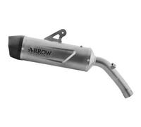 Escape ARROW Indy Race homologado en aluminio negro para CF MOTO 450 MT 2024