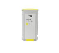 728 Cartuchos de Tinta 728XL compatibles con HP DesignJet T730 T830 | F9J68A F9J67A F9J66A, tinta completa, capacidad XL(Y)