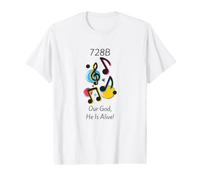 728B Nuestro Dios está Vivo Camiseta gráfica económica