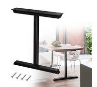 72cm Pata de Mesa de Oficina Grande 1 Unidad, Patas de Mueble DIY de Acero para Comedor Oficina Sala de Reuniones Almacén Banco de Trabajo(Negro,40cm/15.8in)