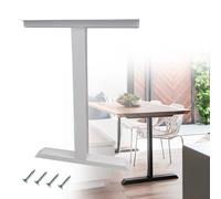 72cm Pata de Mesa de Oficina Grande 1 Unidad, Patas de Mueble DIY de Acero para Comedor Oficina Sala de Reuniones Almacén Banco de Trabajo(Blanca,40cm/15.8in)