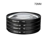 (72mm) Kit de 4 Filtros Lente Macro Primer Plano para Fotografía de Objetos Pequeños, Varios Tamaños de Rosca para Cámara