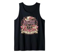 72nd Birthday Cowgirl 72 Year Old Country Western Girl Women Camiseta sin Mangas