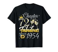 72nd Birthday Queen Chapter 72 Fabulous Since 1954 Women Camiseta