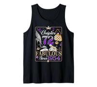 72nd Birthday Queen Chapter 72 Fabulous Since 1954 Women Camiseta sin Mangas
