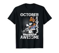 72nd Birthday The Bear Legends October 1953 72 Years Old Men Camiseta