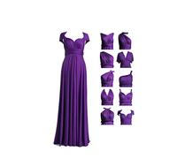 72styles Vestido Dama De Honor Multiposicion, Invitada Boda De Fiesta Mujer Elegantes Largos Talla Grande Infinito Cruzado Convertible Graduación Ceremonia Eventos