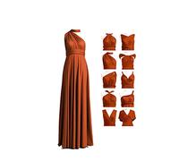 72styles Vestido Dama De Honor Multiposicion, Invitada Boda De Fiesta Mujer Elegantes Largos Talla Grande Infinito Cruzado Convertible Graduación Ceremonia Eventos