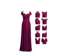 72styles Vestido Dama De Honor Multiposicion, Invitada Boda De Fiesta Mujer Elegantes Largos Talla Grande Infinito Cruzado Convertible Graduación Ceremonia Eventos