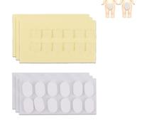 72uds Cinta Adhesiva para Sonny Angel Hipper, Doble Cara con Masilla Adhesiva Almohadillas Adhesivas Transparentes para Minifiguras Decoración DIY Extraíbles y Sin Residuos