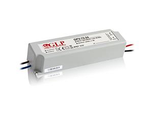 72W 24Vdc LED Power Supply, GPV-75-24, IP67, 5 years warranty