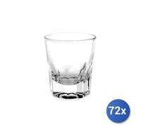 72x Vasos De Vidrio Transparente Bormioli Piemontese Cl10