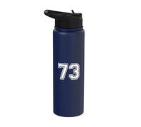 73 Número setenta y tres equipos Deportes Grunge Varsity Matching Stainless Steel Insulated Water Bottle