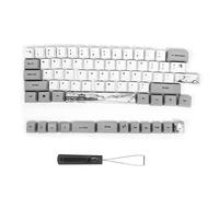 73 piezas de teclas de sublimación PBT accesorio de teclado mecánico, juego de teclas con patrón de flor de cerezo, universal para interruptores MX con extractor de eje, material (tinta 6064)