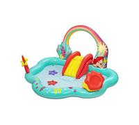 7'3" x 6'4" x 46"/2.21m x 1.93m x 1.17m Play center