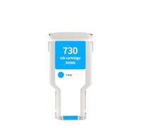730 Cartuchos de Tinta compatibles for HP DesignJet T1600 T1600dr T1700 | T1700dr T2600 T2600d, P2V68A P2V69A P2V70A, 300ML/cartucho(Cyan)