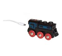 BRIO Locomotora 33599 – Recargable con cable mini USB – Negra