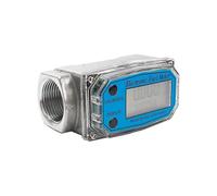 (735) Caudalímetro digital de turbina de 1,5 pulgadas, medidor de flujo de agua y combustible con pantalla