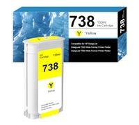 738 cartuchos de tinta amarilla de 130 ml para HP 738 498N7A para HP DesignJet T950 T850
