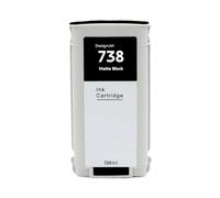 738 Cartuchos de Tinta compatibles for HP DesignJet T950 T850 | 676M6A 676M7A 676M8A 498N8A, Suministro de inyección de tinta a color, Impresión de gran formato(130ML - MBK)