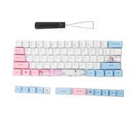 73PCs Sublimation Keycaps PBT Mechanical Keyboard Accessory Five Faced Dyed Anime Style
