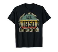 73rd Birthday Vintage 73 Year Old Est 1950 Limited Edition Camiseta