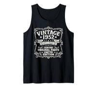 74 Cumpleaños Regalo Hombre y Mujer Vintage Año 1952 Camiseta sin Mangas