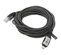 74406 Cable Slim,USB 3.1 RJ45 Plug,USB C Plug niquelado Goobay