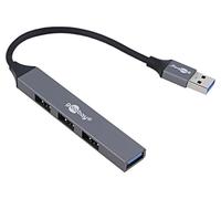 74456 Hub USB A-Buch x4,USB A-Conector USB 2.0,USB 3.2 PnP Goobay