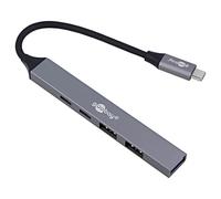 74460 Hub USB A-Hembra x3,USB C-Hembra x2,USB C-Conector PnP Goobay