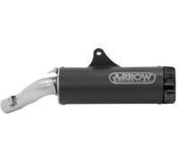 ARROW Rebel Silencier WITH ALUMINIUM DARK - Gorra para Honda CMX 500 Rebel, '17/20, homologada, sin cromo, oscuro, rebelde, Silenciador, con la oscuridad, para colección original y Arrow