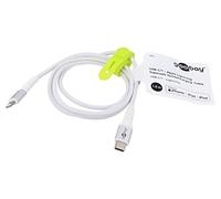 74520 Cable USB 2.0 Apple Lightning Plug,USB C Plug 2m Blanco Goobay
