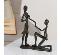 74567 Escultura “Marry Me” De Hierro Brüniert, 17cm Alto, 14cm Ancho