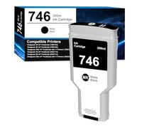 746 Cartucho de Tinta 300-ml para Cartuchos de Tinta HP 746 P2V83A Negro Mate Compatible para HP DesignJet Z6+ & Z9+ Large Format Impresora(1x Matte Black)