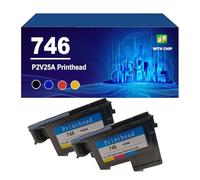 746 P2V25A Cabezal De Impresión Compatible con Las Impresoras De Gran Formato para HP DesignJet Z6 / Z9.,746-2 Pack