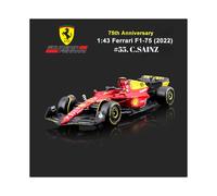 (75.º FERRARI75 55) 1:43 2022 RB18 Max Car Model Scale Red Bull Racing Ferrari Alfa Romeo Mclaren Mercedes