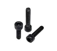 75-1200 unidades M1.6 M2 .5 M3 M4 M5 M6 M8 DIN912 Negro Grado 12.9 Tornillo de cabeza hexagonal con casquillo y tuerca(M3 480pcs)