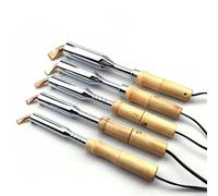 75-300W planchas eléctricas for soldar hierro eléctrico mango de madera lápiz calor soldador herramienta soldadura estaño for el hogar(100W)