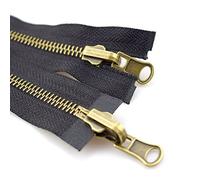 75/80/100/120/cm 5# cremalleras metálicas para coser chaqueta abrigo cremallera Reversible Diy prendas accesorios de costura, 80cm