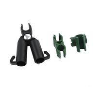 75 clips de hebilla ajustables para marcos de soporte de invernadero con 11 mm de diámetro en colores verde y negro para trepar verduras y flores para construir estructuras resistentes