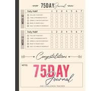 75 Day Journal and Challenge Tracker: A Guided Habit Tracker for Sustainable Wellness & Self-Care